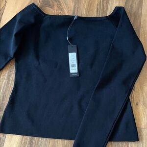 BCBG Black Long Sleeve Top